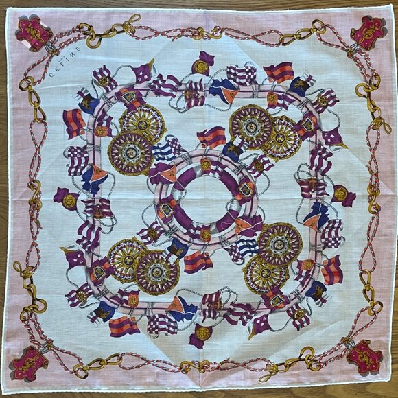 Celine Cotton Scarf / Handkerchief - Picture 3 of 3
